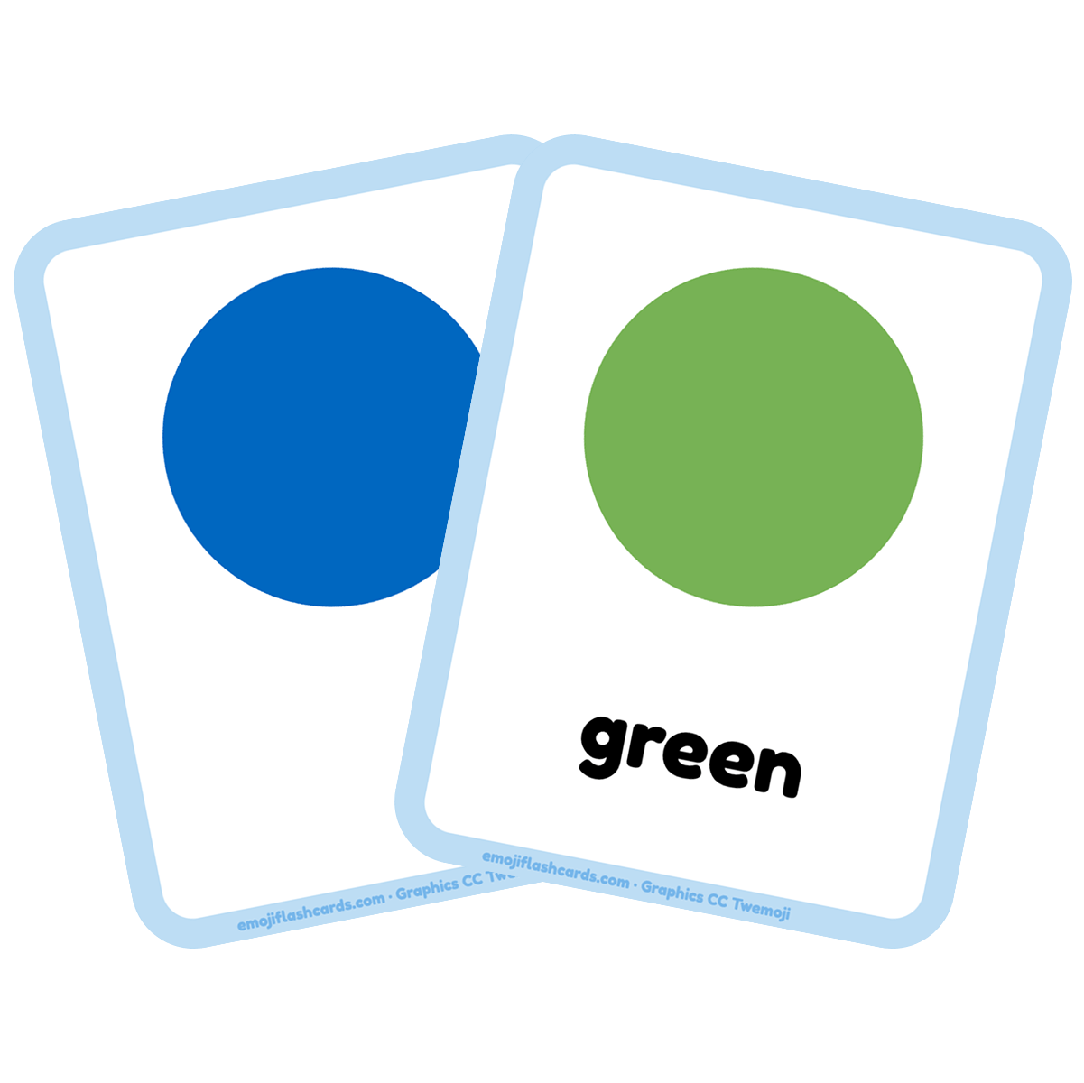 色」英語 フラッシュカード・英語カード（PDF・無料）