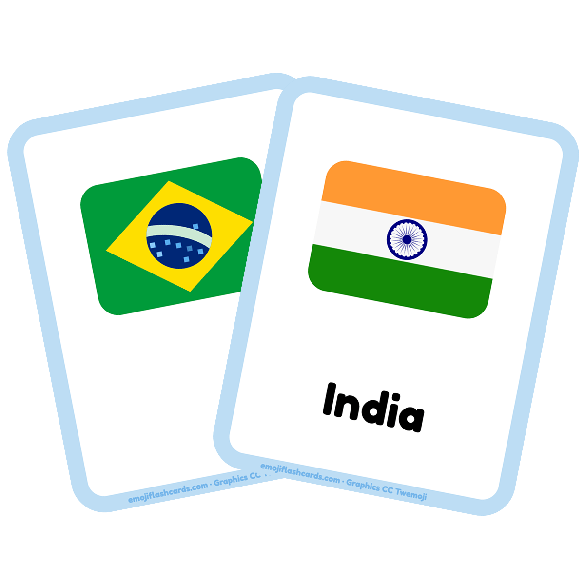 Tarjetas didácticas en línea e para imprimir de inglés Países - PDFs  gratuitos, image size:1200x1200