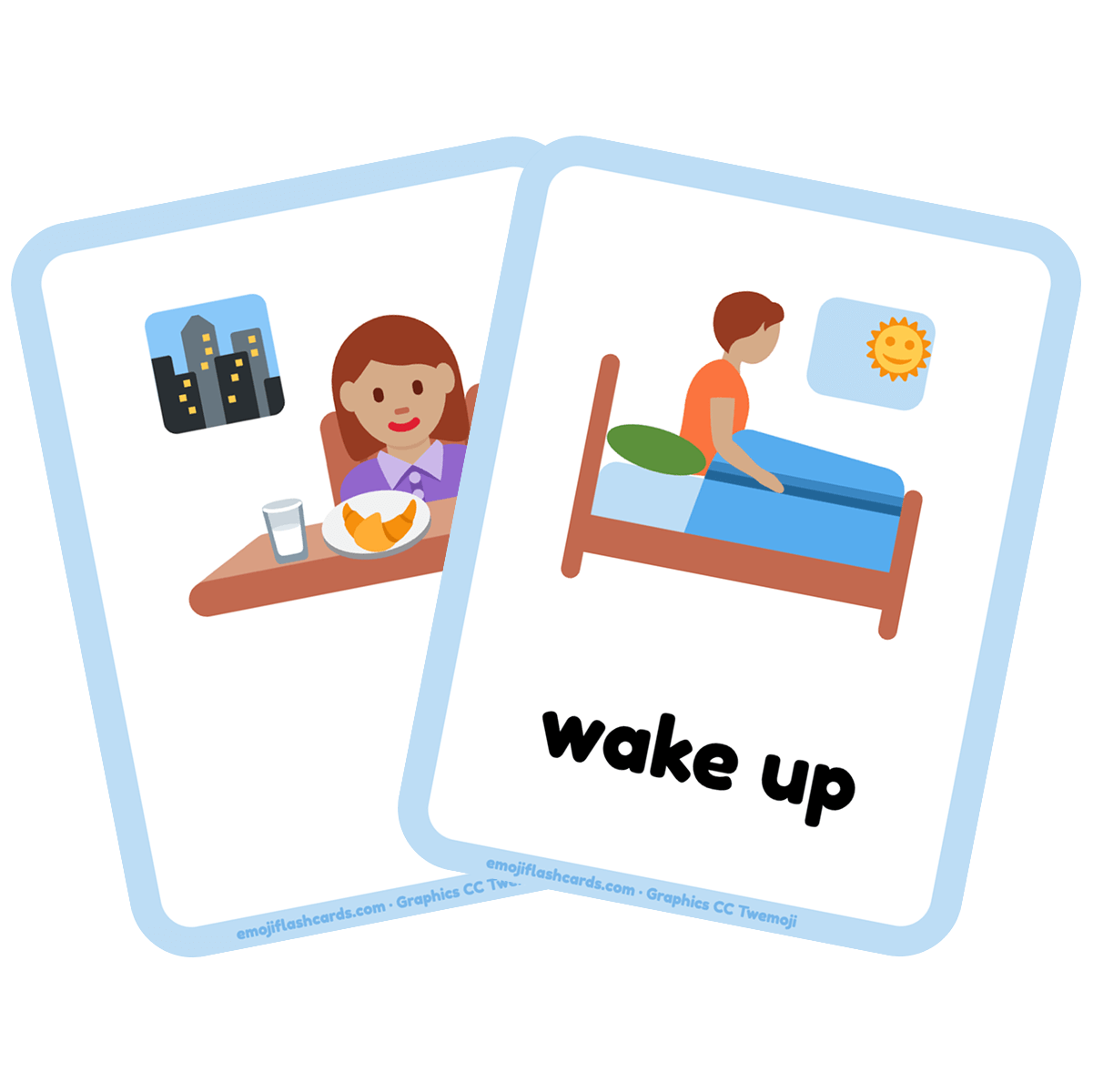 Tarjetas didácticas en línea e para imprimir de inglés Rutina diaria - PDFs  gratuitos, image size:1201x1200