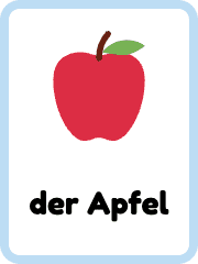 German Food & Drinks flashcards example flashcard