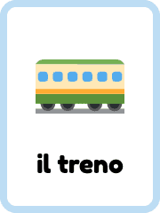 Italian Transport flashcards example flashcard