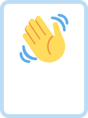 Gestures flashcards example flashcard