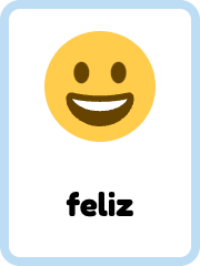 Spanish Feelings flashcards example flashcard