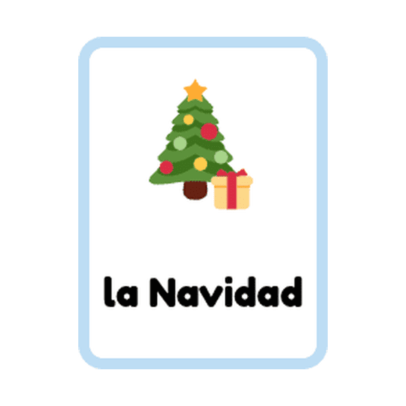 Spanish Holidays & Festivals flashcards example printable flashcard