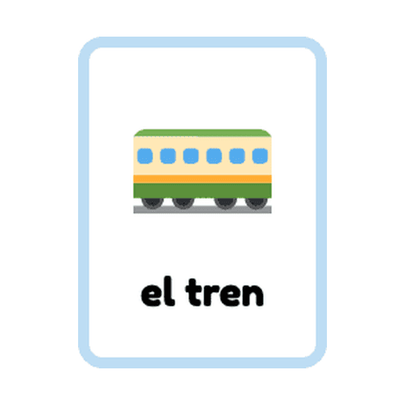 español Transporte tarjetas didácticas ejemplo tarjeta imprimible español Transporte tarjetas didácticas ejemplo tarjeta imprimible